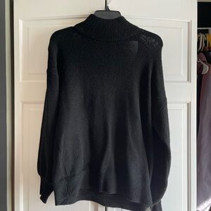 Lulu's Classic Black Turtleneck Sweater